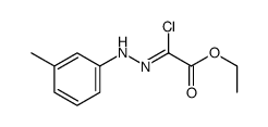 ethyl 2-chloro-2-[(3-methylphenyl)hydrazinylidene]acetate Structure