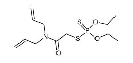 Phosphorodithioic acid S-[2-(di-2-propenylamino)-2-oxoethyl]O,O-diethyl ester结构式