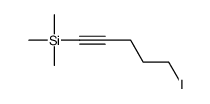 5-iodopent-1-ynyl(trimethyl)silane Structure