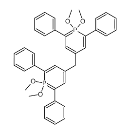 4,4'-Methylenbis(1,1-dimethoxy-2,6-diphenyl-λ5-phosphinin) Structure