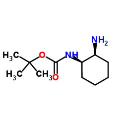 tert-Butyl N-[(1R,2S)-2-aminocyclohexyl]carbamate structure