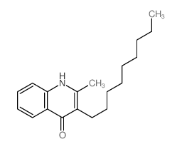 2-methyl-3-nonyl-1H-quinolin-4-one structure