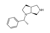 (3aS,6aS)-octahydro-1-[(R)-1-phenethyl]pyrrolo [3,4-b]pyrrole结构式