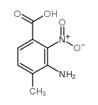 3-Amino-4-methyl-2-nitrobenzoic acid Structure