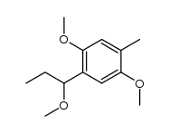 2,5-Dimethoxy-4-(1-methoxypropyl)toluol结构式