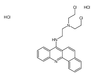 N-benzo[c]acridin-7-yl-N',N'-bis(2-chloroethyl)ethane-1,2-diamine,dihydrochloride Structure