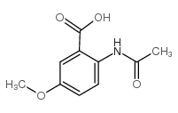 2-(acetylamino)-5-methoxybenzoic acid structure