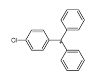 p-Chlorphenyl-diphenylmethyliumion结构式