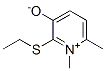 2-(Ethylthio)-1,6-dimethylpyridinium-3-olate结构式