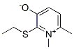 2-(Ethylthio)-1,6-dimethylpyridinium-3-olate structure