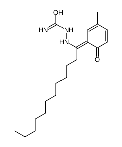 [1-(3-methyl-6-oxocyclohexa-2,4-dien-1-ylidene)dodecylamino]urea结构式