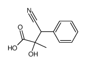 3-cyano-2-hydroxy-2-methyl-3-phenyl-propionic acid Structure