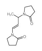 1-[3-(2-oxopyrrolidin-1-yl)but-1-enyl]pyrrolidin-2-one结构式