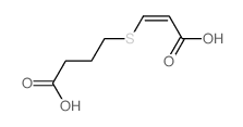 4-(2-carboxyethenylsulfanyl)butanoic acid结构式