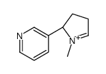 3-[(2S)-1-methyl-3,4-dihydro-2H-pyrrol-1-ium-2-yl]pyridine Structure