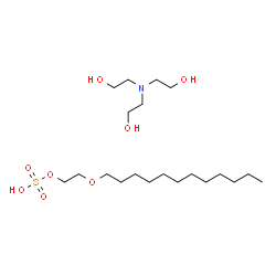 tris(2-hydroxyethyl)ammonium 2-(dodecyloxy)ethyl sulphate structure
