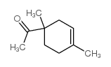 4-acetyl-1,4-dimethyl-1-cyclohexene structure