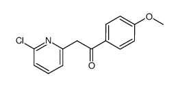 2-(6-chloro-2-pyridinyl)-1-(4-methoxyphenyl)ethanone Structure