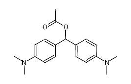 bis(4-(dimethylamino)phenyl)methyl acetate结构式