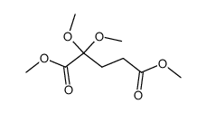 dimethyl 2,2-dimethoxypentanedioate结构式