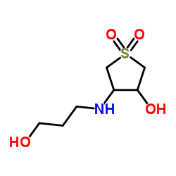 4-[(3-Hydroxypropyl)amino]tetrahydro-3-thiopheneol 1,1-dioxide Structure