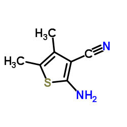 2-Amino-4,5-dimethyl-3-thiophenecarbonitrile structure