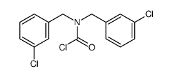 N,N-bis[(3-chlorophenyl)methyl]carbamoyl chloride Structure