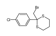 2-(bromomethyl)-2-(4-chlorophenyl)-1,3-dithiane结构式