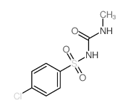 1-(4-chlorophenyl)sulfonyl-3-methyl-urea结构式