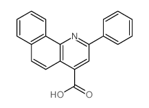 2-phenylbenzo[h]quinoline-4-carboxylic acid结构式