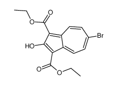 diethyl 6-bromo-2-hydroxyazulene-1,3-dicarboxylate Structure