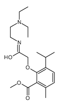 methyl 2-[2-[2-(diethylamino)ethylamino]-2-oxoethoxy]-6-methyl-3-propan-2-ylbenzoate Structure