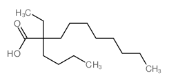 2-butyl-2-ethyl-decanoic acid Structure