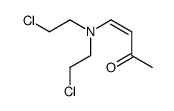 (E)-4-[bis(2-chloroethyl)amino]but-3-en-2-one结构式