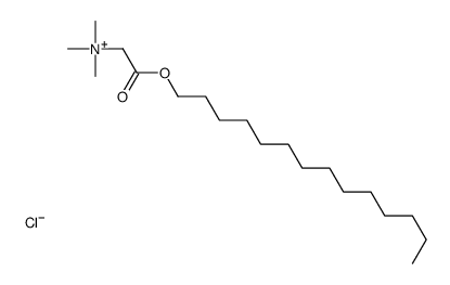trimethyl-(2-oxo-2-tetradecoxyethyl)azanium,chloride Structure