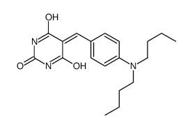 5-[[4-(dibutylamino)phenyl]methylidene]-1,3-diazinane-2,4,6-trione Structure