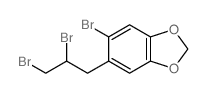 1,3-Benzodioxole,5-bromo-6-(2,3-dibromopropyl)- Structure