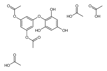 acetic acid,[3-acetyloxy-5-(2,4,6-trihydroxyphenoxy)phenyl] acetate结构式