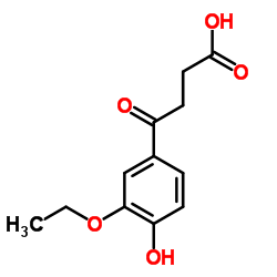 4-(3-ETHOXY-4-HYDROXY-PHENYL)-4-OXO-BUTYRIC ACID Structure