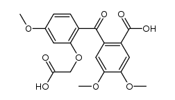 2-(2-carboxymethoxy-4-methoxy-benzoyl)-4,5-dimethoxy-benzoic acid Structure