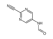 Formamide, N-(2-cyano-5-pyrimidinyl)- (9CI) Structure