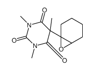 1,3,5-Trimethyl-5-[7-oxabicyclo[4.1.0]hept-1-yl]pyrimidine-2,4,6(1H,3H,5H)-trione结构式