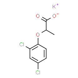Propanoic acid,2-(2,4-dichlorophenoxy)-, potassium salt (1:1) structure