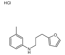 N-[3-(furan-2-yl)propyl]-3-methylaniline,hydrochloride Structure