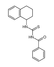 N-benzoyl-N'-(1,2,3,4-tetrahydronaphthalen-1-yl)-thiourea Structure