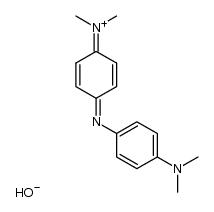 dimethyl-[4-(4-dimethylamino-phenylimino)-cyclohexa-2,5-dienyliden]-ammonium, hydroxide结构式