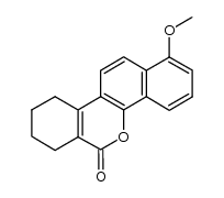 1-methoxy-7,8,9,10-tetrahydrobenzo[d]naphtho[1,2-b]pyran-6-one结构式
