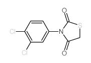 2,4-Thiazolidinedione,3-(3,4-dichlorophenyl)-结构式