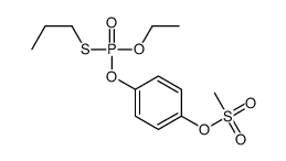 [4-[ethoxy(propylsulfanyl)phosphoryl]oxyphenyl] methanesulfonate结构式
