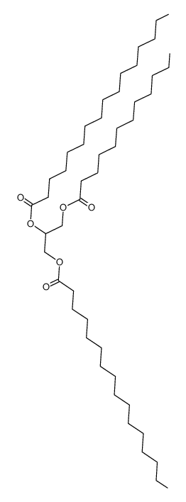 1-lauroyloxy-2,3-bis-palmitoyloxy-propane Structure